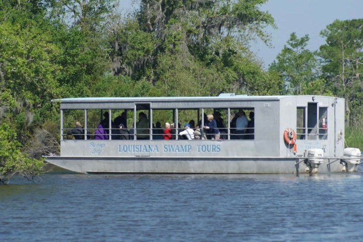 a small boat in a large body of water